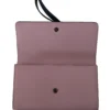 Dolce & Gabbana Women's Elegant Pink Leather Bifold Wallet