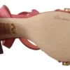 Dolce & Gabbana Women's Elegant Pink Crystal Ankle Strap Heels