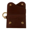 Dolce & Gabbana Women's Elegant Leather Bifold Wallet with Keychain