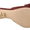 Dolce & Gabbana Women's Elegant Bow Applique Leather Heeled Sandals
