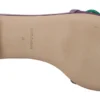 Dolce & Gabbana Women's Elegant Purple Mesh Slide Flats