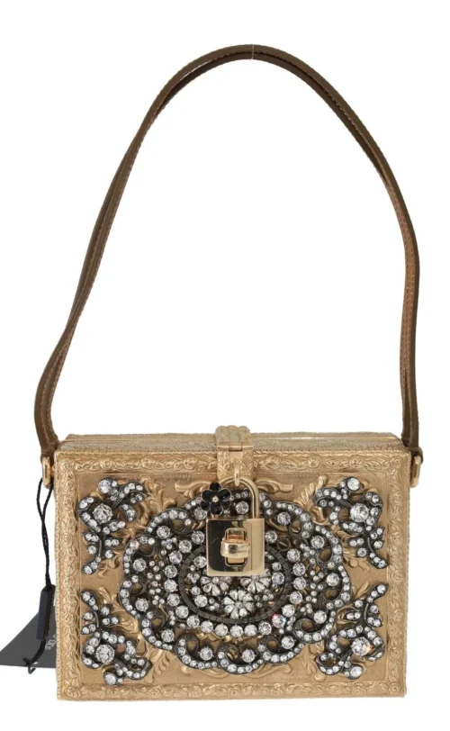Dolce & Gabbana Women's Elegant Gold Evening Party Clutch