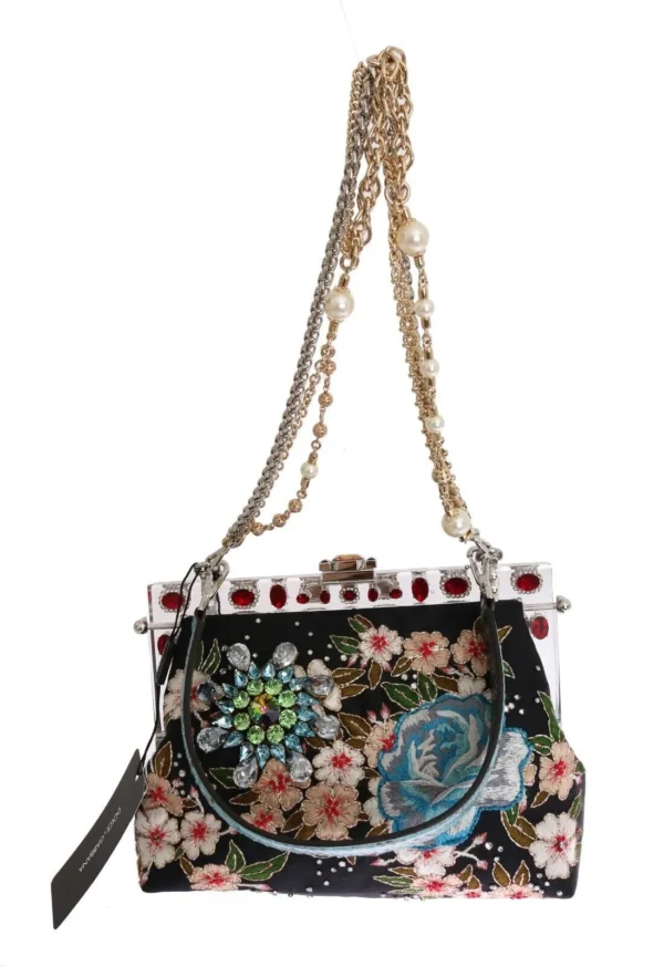 Dolce & Gabbana Women's Elegant VANDA Evening Clutch with Exotic Detailing