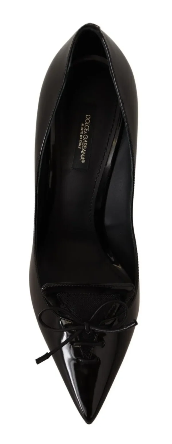 Dolce & Gabbana Women's Elegant Black Leather High Heels Pumps
