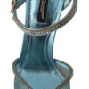 Dolce & Gabbana Women's Elegant Blue Mesh Heel Sandals
