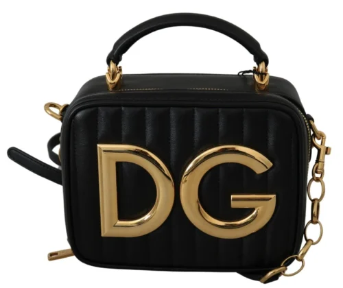 Dolce & Gabbana Women's Exquisite Black Embellished Shoulder Bag