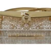 Dolce & Gabbana Women's Elegant Gold Crystal Embellished Box Bag