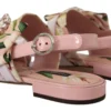 Dolce & Gabbana Women's Floral Crystal-Embellished Silk Slide Flats
