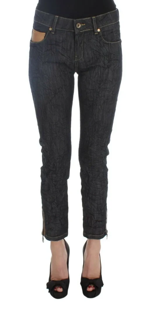 PLEIN SUD Women's Chic Slim Fit Capri Cropped Jeans