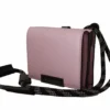 Dolce & Gabbana Women's Elegant Pink Bifold Leather Wallet with Neck Strap