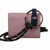 Dolce & Gabbana Women's Elegant Pink Bifold Leather Wallet with Neck Strap