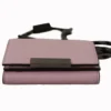 Dolce & Gabbana Women's Elegant Pink Bifold Leather Wallet with Neck Strap