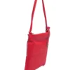 Piquadro Women's Chic Perforated Red Leather Shoulder Bag