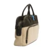 Piquadro Elegant Beige Handbag with Tech Compartments