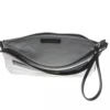 Trussardi Women's Elegant White Fabric & Leather Shoulder Strap Bag