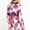 Trussardi Women's Elegant Straight-Cut Wool Dress with Pop Art Print