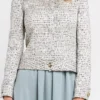 Trussardi Women's Elegant Jacquard Cotton Blend Blazer