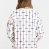Trussardi Women's Elegant Oversized Striped Sweatshirt