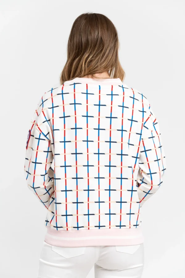 Trussardi Women's Elegant Oversized Striped Sweatshirt