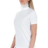 Frankie Morello Women's Elegant Lace-Embellished High Neck Tee