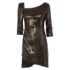 Patrizia Pepe Women's Elegant Asymmetrical Sequin Dress