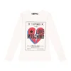 Love Moschino Women's Beaded Cotton Tee with Elegant Print