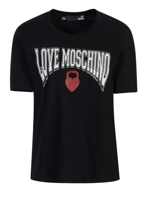 Love Moschino Women's Chic Boxing Print Cotton Tee