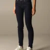 Love Moschino Women's Chic Blue Slim Fit Denim with Logo Detail