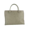 Cavalli Class Women's Elegant Grey Vitello Leather Handbag