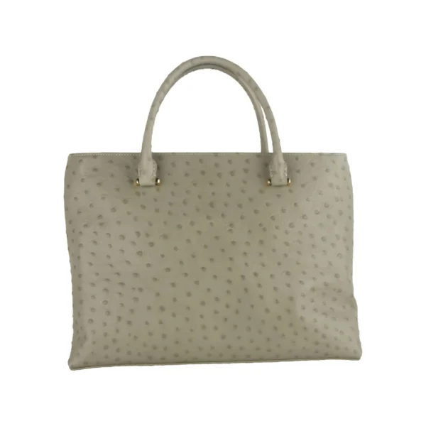 Cavalli Class Women's Elegant Grey Vitello Leather Handbag