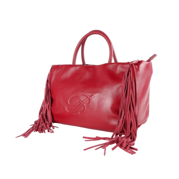Blumarine Women's Elegant Josephine Handbag in Light Burguny