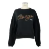 Patrizia Pepe Women's Strass Embellished Crewneck Sweatshirt in Black