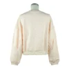 Patrizia Pepe Women's Elegant Crewneck Sweatshirt with Rhinestone Accents
