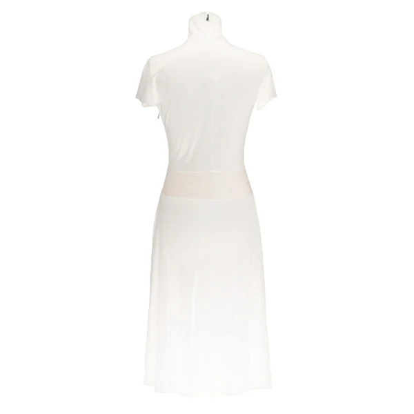 Patrizia Pepe Women's Elegant Beige Short Sleeve Long Dress