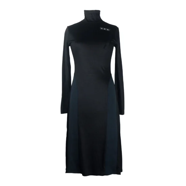 Patrizia Pepe Women's Elegant Long-Sleeved Dress with Eyelet Detail