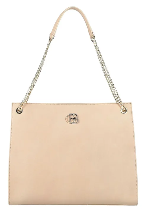 Baldinini Women's Chic Vintage-Inspired Beige Shoulder Bag