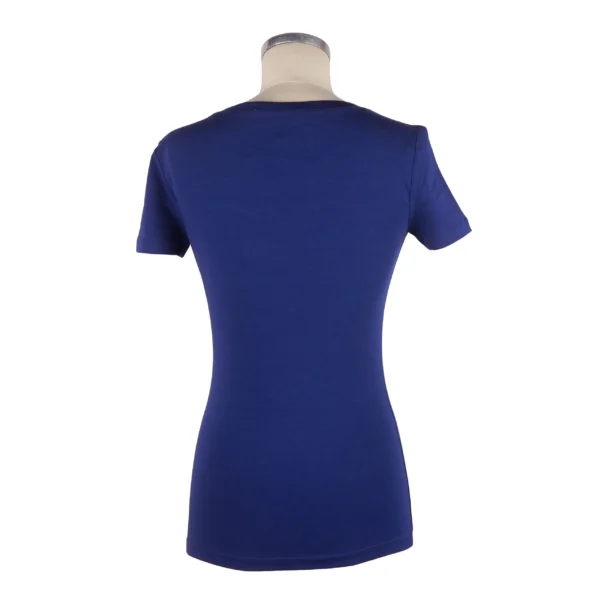 Love Moschino Women's Chic Blue Designer Tee with Brand Emblem