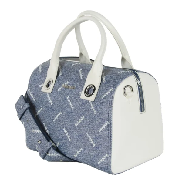 Baldinini Women's Chic Cindy Bowling Bag in Jeans/White Duo Tone