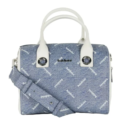 Baldinini Women's Chic Cindy Bowling Bag in Jeans/White Duo Tone